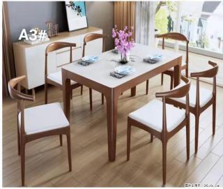 T08高级长方桌，胡桃色  1.35米带炉一桌四椅650元，现货11套。 - 晋城28生活网 jincheng.28life.com