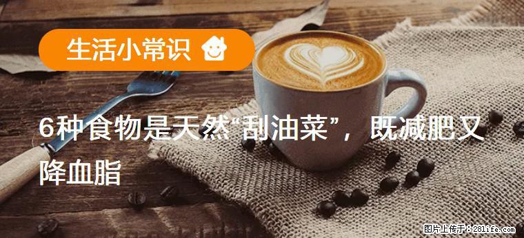 【生活小常识】6种食物是天然“刮油菜”,既减肥又降血脂 - 晋城生活资讯 - 晋城28生活网 jincheng.28life.com